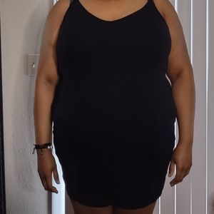 H&M black XXL ribbed dress